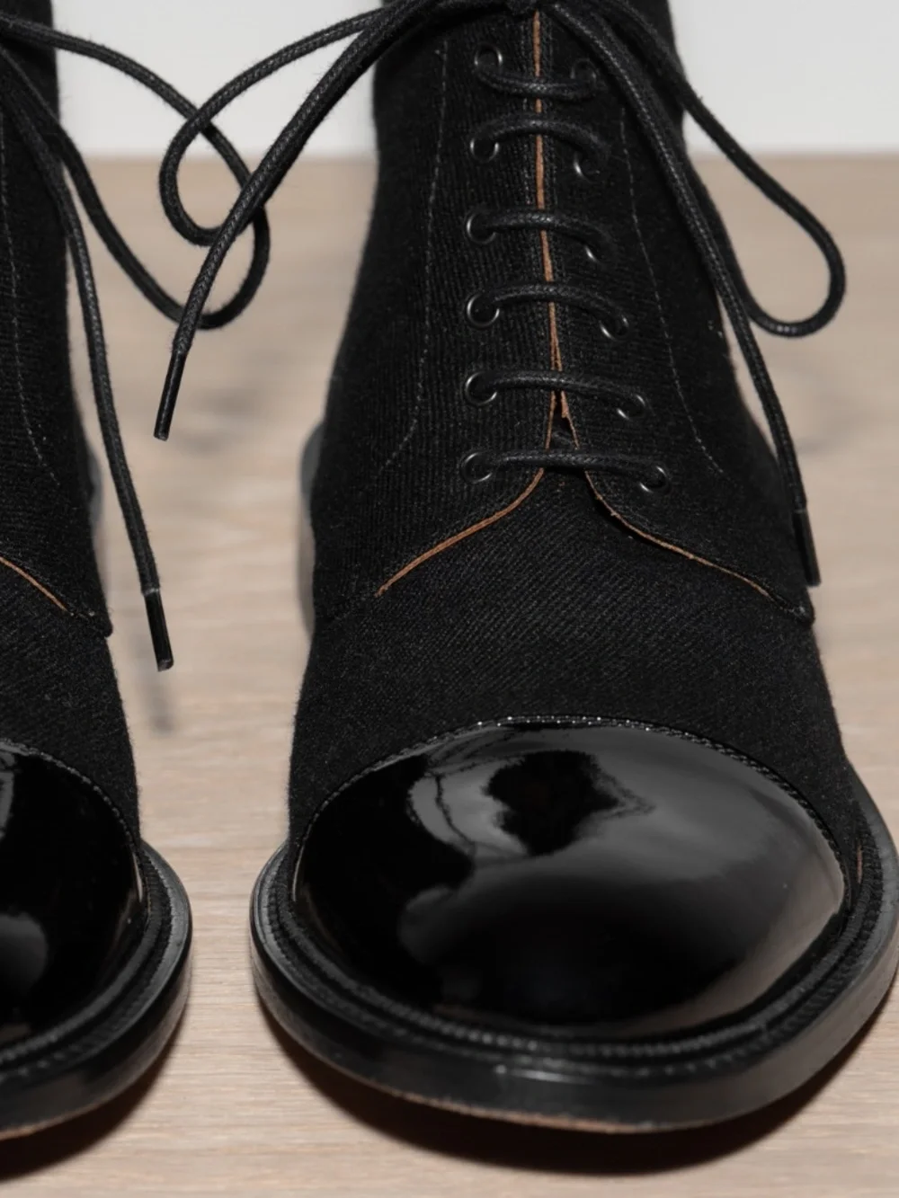 TAFT Jack Boot Tux Black Leather Cap Toe Dress Boots Men's Size 10